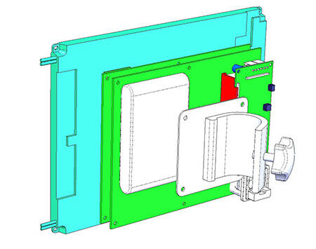 Screen shot of the layout for a medical device.