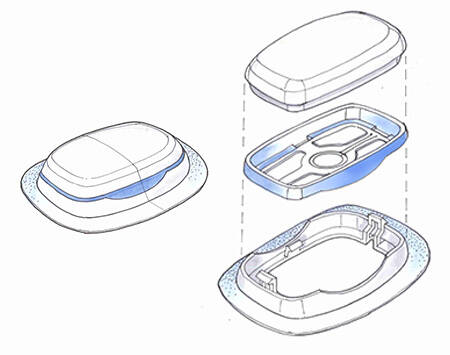 Sketch for a continuous blood glucose monitor